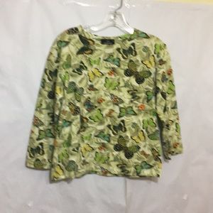 Jim Thompson Medium 3/4 Sleeve Top
